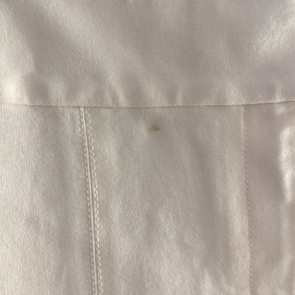 Derek Lam 10 Crosby Maeve Slit Hem Soft White Pants NWOT Size 18 Designer - Picture 10 of 11